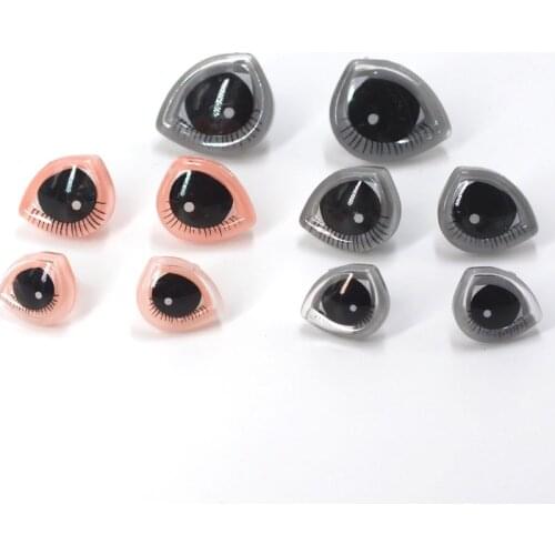 20pcs Eyelash Doll Eyes 20/24/31mm Safety Cartoon Eyes For Teddy Bear Stuffed Toys Snap Animal Puppet Dolls Amigurumi Craft Eye