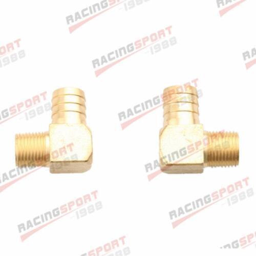 New 2PCS 1" Male 90 Elbow Brass Hose Barbs Barb To 3/4" NPT Pipe Male Thread