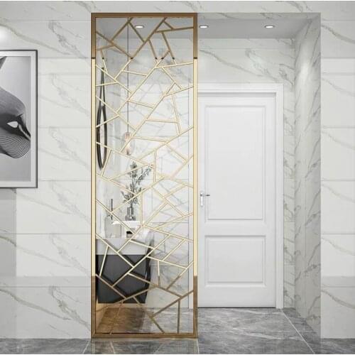 Light Luxury Stainless Steel Screen Customization, Art Screen Partition, Living Room Entrance Hall Decoration SUS 304