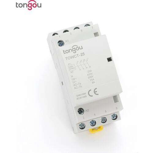 4P 25A 4NO Din Rail Household AC Modular contactor for Household Home Hotel Resturant 400V