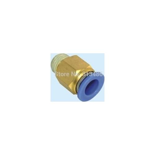 5pcs Pneumatic 4mm thread 1/4" straight pipe brass fitting PC4-02 One touch hose connector
