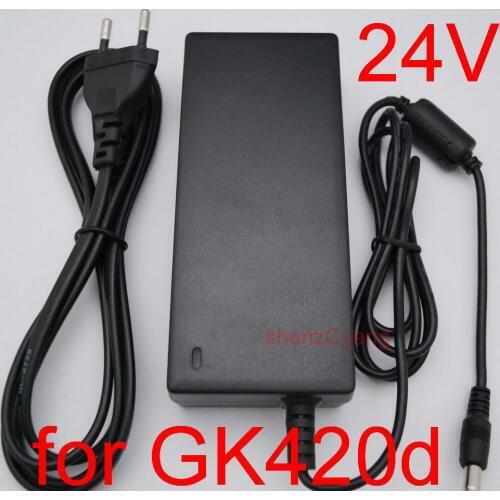 50PCS High quality IC solutions AC / DC 24V Power Supply For Zebra GK420d GX420d GK420t GK420t Printer Adapter