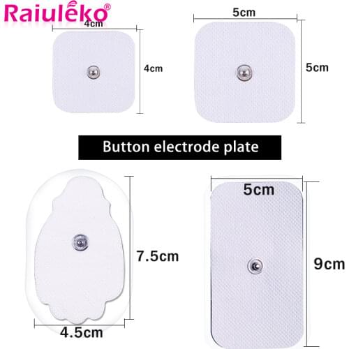 10P Electrode Pads For Tens Acupuncture Physiotherapy Machine Ems Nerve Muscle Stimulator Slimming Massager Patch Self Adhesive