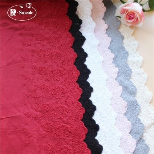 Free Shipping Exquisite Cotton Embroidery Lace Trim Fabric Cotton Cloth DIY Clothing Accessories Curtains Width 16cm RS3033