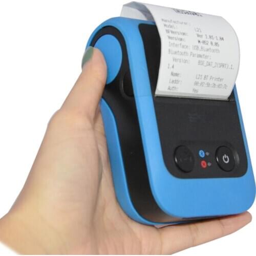 58mm Bluetooth Wireless Pocket Digital Receipt Barcode Thermal Label Printer HCC-L21