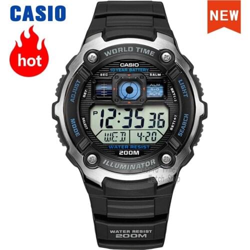 Casio 2021 watch men 10 year battery men watch military luxury LED digital Quartz Sport 200m Water Proof Digital Watch AE-2000W