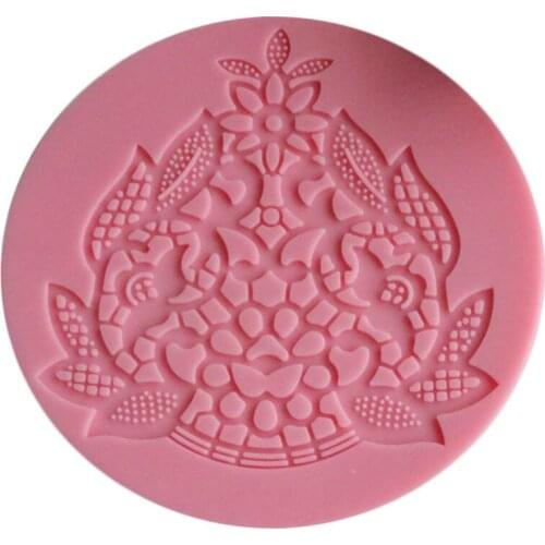 Flower Basket Silicone Soap Mold Sugar Ice Moulds Gift Decorating Cooking Baking Tools