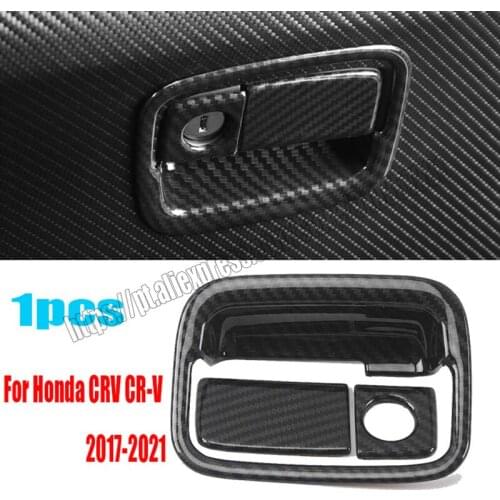 For honda crv cr-v 2017 2018 2019 2020 2021 abs carbon fiber co-pilot storage box handle cover trim