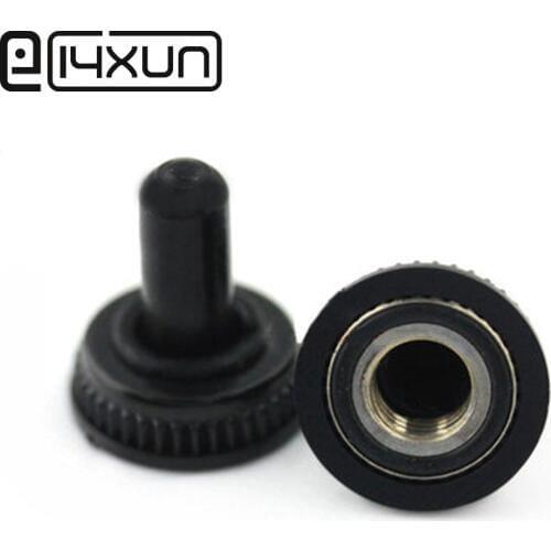 EClyxun 2pcs 6MM Toggle Switch Waterproof Cap Rubber Resistance Rocker Toggle Button Switch Dust Cover