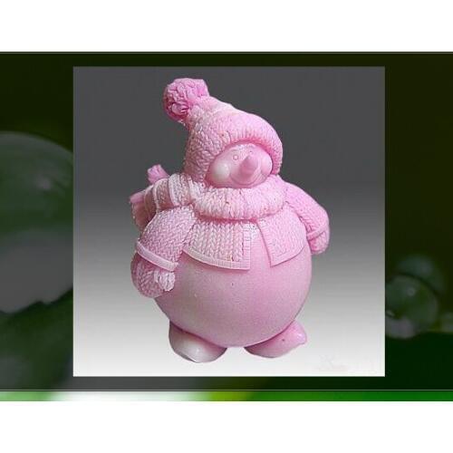 Handmade soap mold Snowman soap mold silicone cake mold fondant chocolate mold