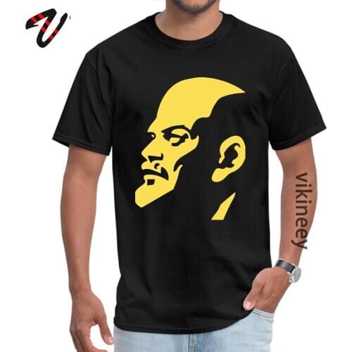 Tees Lenin Communist T Shirt Summer Slim Fit Casual Overlord Sleeve Greece Fabric O-Neck Men Tshirts Casual Wholesale