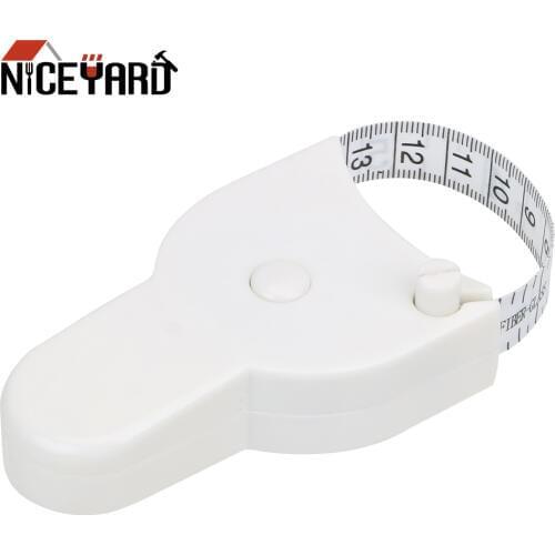 NICEYARD 150cm Retractable Ruler Measuring Tape Body Fat Weight Loss Measure For Fitness Accurate Tool Caliper Gauging Tool