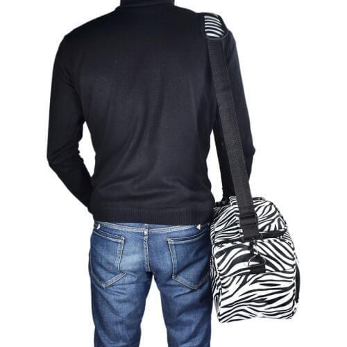 New Hairdresser Bag Professional Hair Tool Bag Zebra Design Hairdressing Salon Portable Tool Case For Hair Styling Tools Storage