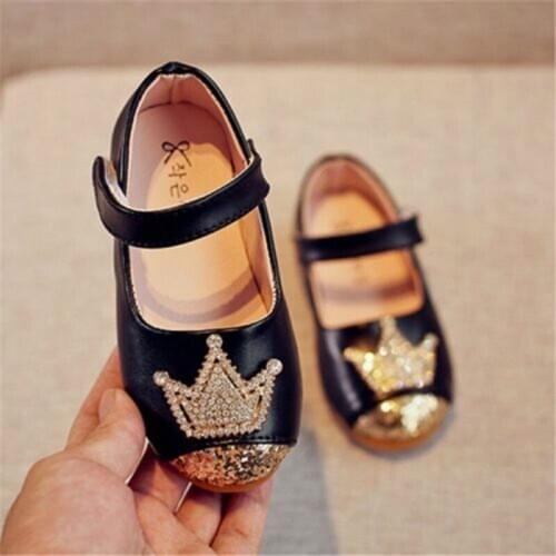 Girls Princess Shoes Baby Kids Cute Shoes Daughter Non-slip Spring Fashion Dress Party Casual Single Flats Children