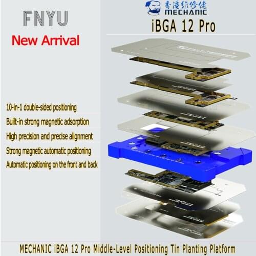 Tin Planting Platform MECHANIC IBGA 12 Pro 10 In 1 for IPhone IPX XS 11 12 Pro Max MINI Automatic Positioning Tin Planting Tools