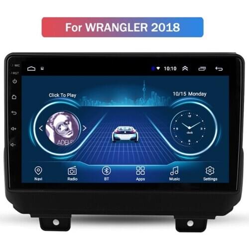 Hot Android 9 For Jeep Wrangler 2018 Navigator car GPS All-in-One Navigation Machine Car radio GPS DVD Multimedia player