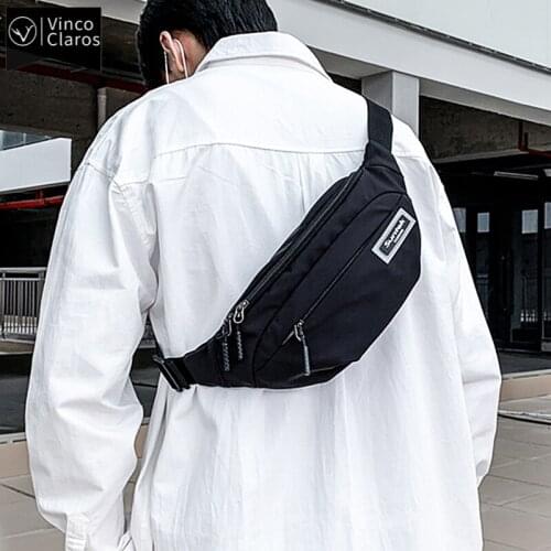 Casual Waterproof Nylon Chest Bags Unisex City Jogging Waist Bag Male Fanny Pack 2021 Brand Mens Shoulder Bag Man Belt Pouch