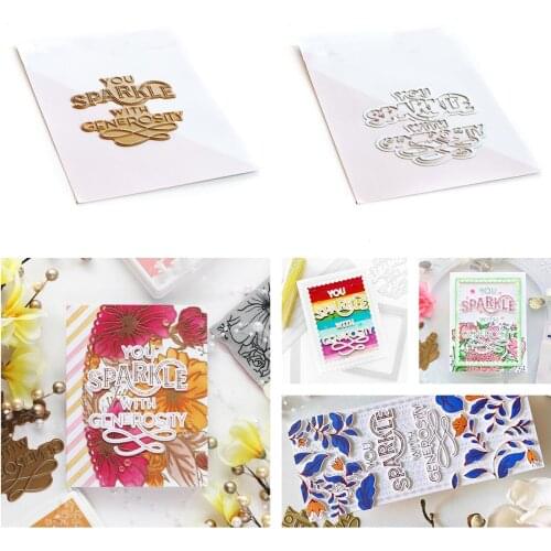 Letter Cutting Dies Scrapbook Dariy Decoration Stencil Embossing Template DIY Greeting Card Handmade