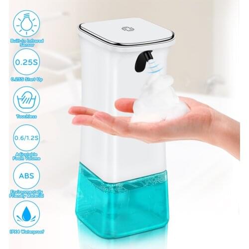 Intelligent Automatic Liquid Soap Dispenser Induction Foaming Hand Washer Wash Hand for Kitchen Home Bathroom (Without Liquid)