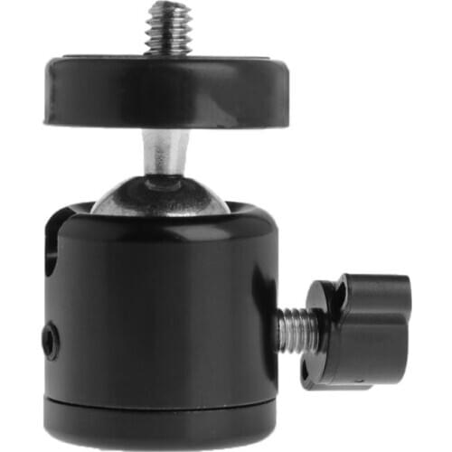 1/4" Hot Shoe Mini Ball Head Flash Bracket Holder Mount Screw For Camera Tripod