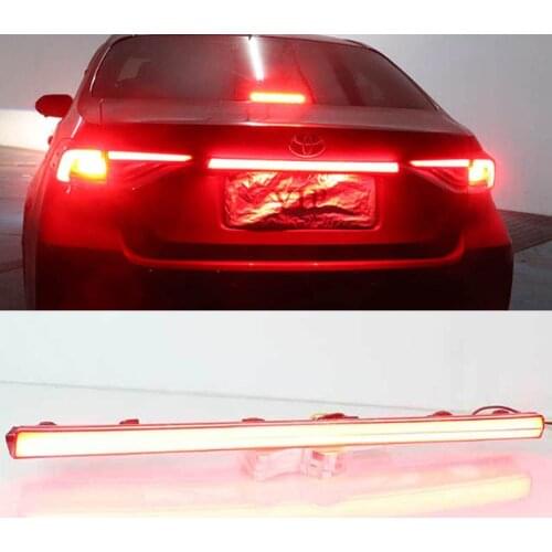 1PCS Reflector Car Rear Bumper Tail Light LED Rear Fog Lamp Brake Light Dynamic Turn Signal For Toyota Corolla 2019 2020