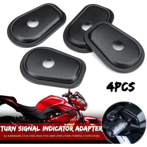 4pcs Motorcycle Turn Signal Indicator Adapter Spacers for KAWASAKI Z250 Z300 Z650 Z750 Z800 Z900 Z1000 Z1000SX Z750S Z250SL