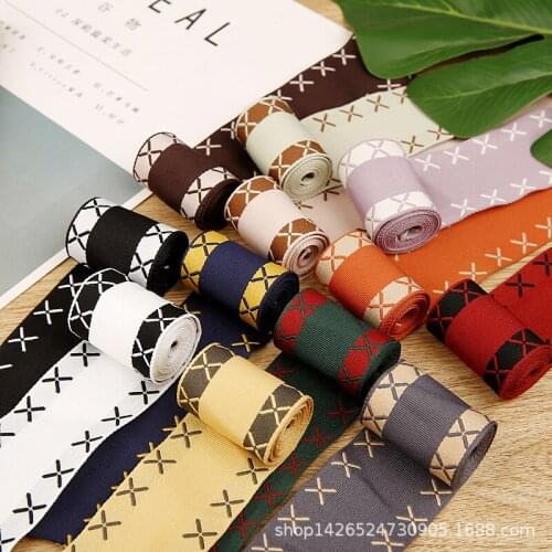 5 yards Striped Jumper Ribbon DIY Handmade Bowknot Hair Accessories Clothing Hat Gift Box Bouquet Packaging Ribbons