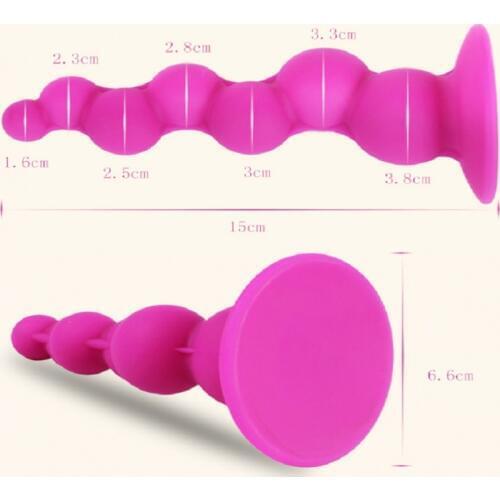 Silicone Anal Beads Vibrator Dildo Butt Plug Prostate Massage Vagina Ball Intimate Goods Masturbator For Women Men Erotic Toys