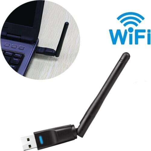 150Mbps Wireless USB WiFi Adapter 2.4GHz WLAN Network Card USB WiFi Receiver 2DB Wifi Antenna For DVB T2 computer RT5370