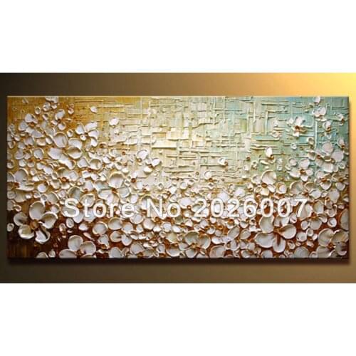 Handmade Blooming Prairie Original Abstract Modern Contemporary Floral art on canvas by Paula Nizamas Thick Knife Paint Wall