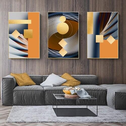Simple Style Abstract Geometric Art Decorative Posters and Prints Canvas Painting Nordic Wall Picture For Living Room Decor