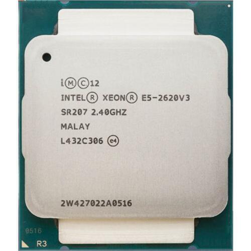 Intel Xeon E5-2620 V3 E5 2620V3 E5-2620 V3 LGA 2011-V3 6 Core 2.40 GHz 15MB 85W CPU Processor P/N: E5-2620V3