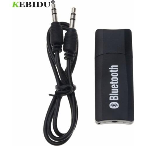 KEBIDU Mini Car USB Wireless Adapter 3.5mm AUX Bluetooth Receiver Dongle Audio Music Receiver Adapter 3.5mm Jack Car Kit For Car