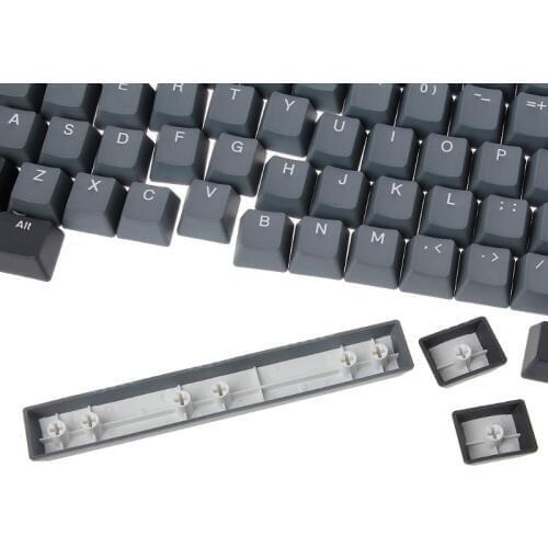 Dolch Black Gray Mixed Thick PBT 108 Keycaps OEM Cherry Profile ANSI Layout Bi-Color Injection Over Molding Keycap 4XFB
