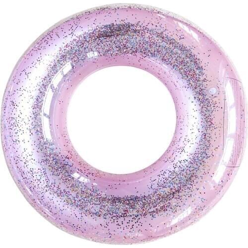 Colorful Sequins Swimming Ring adults Pool float Inflatable Sparkly Kid Swim Circle Baby pool boat Rubber Swim Ring Pool Toys