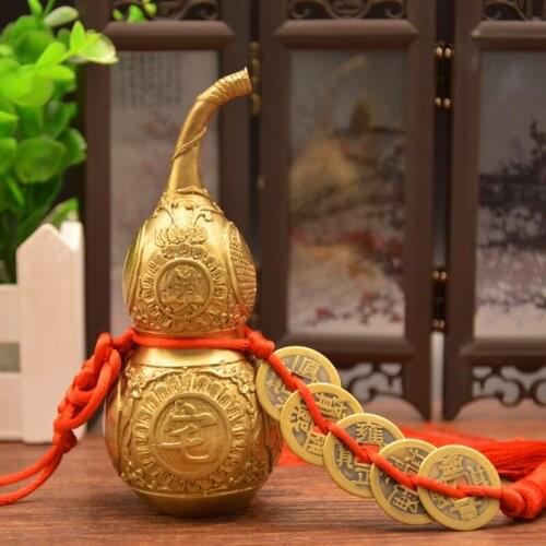 A copper gourd gourd mascot the feng shui ornaments gossip money one gourd home town of evil