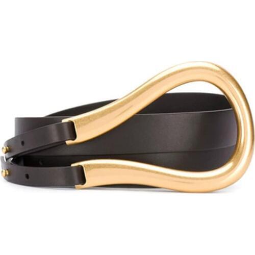 Fashion Womens Belt 100% Top Leather Luxury Brand 2020 New Star of the Same Paragraph Belt Casual-Style Gold-Tone Alloy Buckle