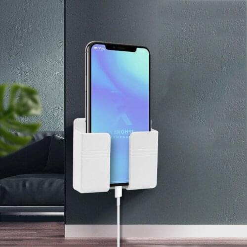 Wall Mounted Charging Organizer Mobile Phone Charge Holder Air Conditioner TV Remote Control Storage Box For iPhone Xiaomi Redmi