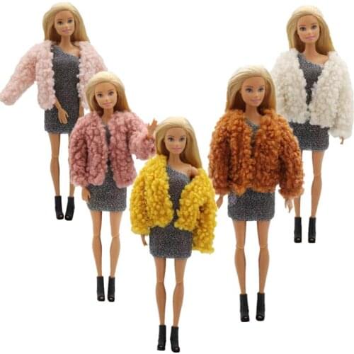 1/6 BJD Clothes Fashion Winter Coat Jacket For Barbie Doll Clothes Outfits 11.5" Dolls Accessories Decoration Kid Toys Girl Gift