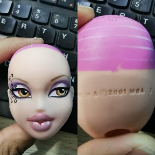 Original doll with only head cute famasa black white 27cm dongcheng