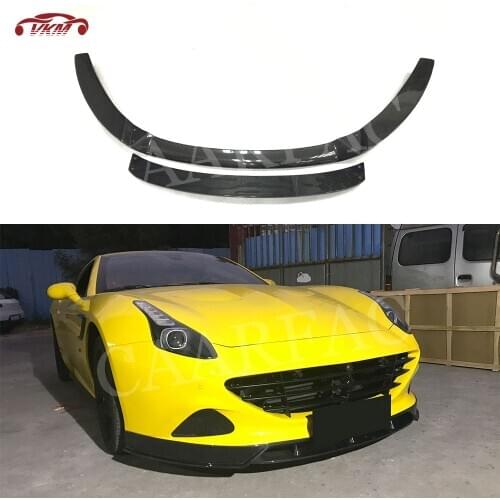 Carbon fiber Front Bumper Lip Chin Spoiler For Ferrari California 2015 Auto Car Styling