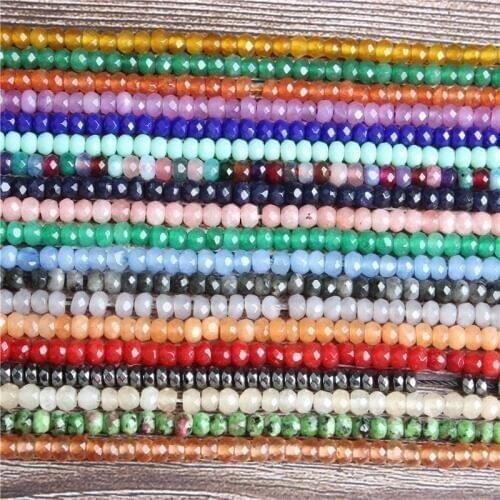 LanLi multicolor faceted expected Abacus bead spacers Loose Beads DIY bracelet necklace ear stud Accessories