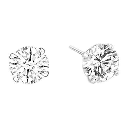 Concise Design Hiphop Earring Sterling Silver