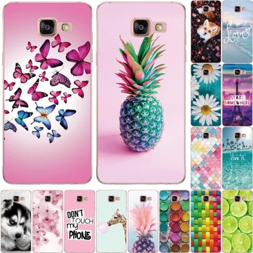 Silicone case For Samsung Galaxy A3 A5 A7 2016 A710F A710 SM-A710F Case soft TPU Back Cover Capa For Samsung A310 A510 A710