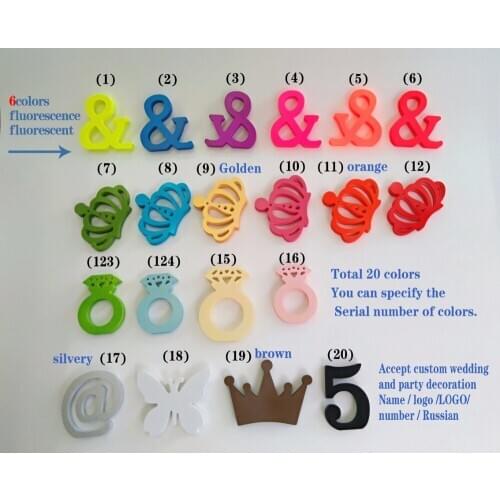 Worlds popular " I'm still single " and wedding decoration wooden wood white letters and Customized name logo letter for CC