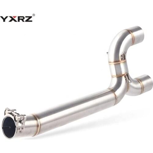 Stainless steel exhaust pipe 304 For FZ6N Tracer900 exhaust for racing bike modified parts 2018 2019