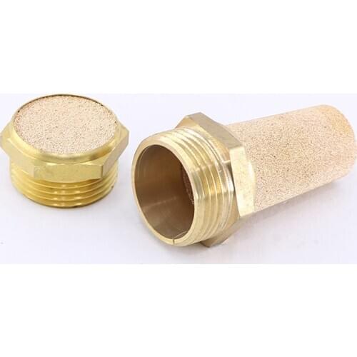 AIR adjustable muffler exhaust valve 1/8 "/ 1/4" / 3/8 "/ 1/2" throttle muffler, pneumatic brass for solenoid valve connection