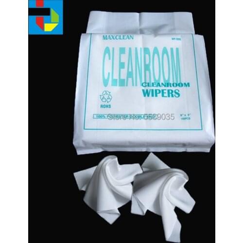 150pcs/pack 9x9 in Non-woven fabrc wiper supply for dx5 dx7 xp600 tx800 konica 512i printhead cleaning