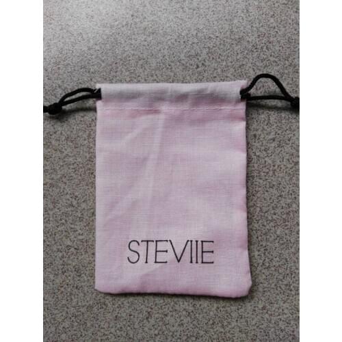 500pcs free shipping cotton jewelry pouch gift pouch 9*12cm small drawstring bag with custom logo for jewelry gift packaging bag