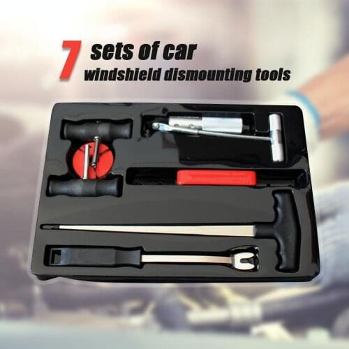7pcs/set Window Glass Removal Car Repair Tools Car Windshield Remover Cut Tool Set
